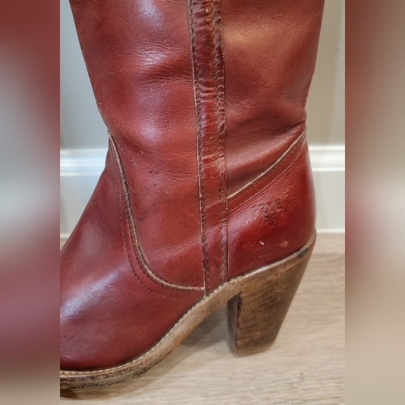 Vintage 80's Frye Boots 6.5 B. More Of A Size 6 Would Be Best. - Picture 8 of 16